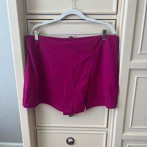 Shein magenta skort, size 3X (18), NWOT